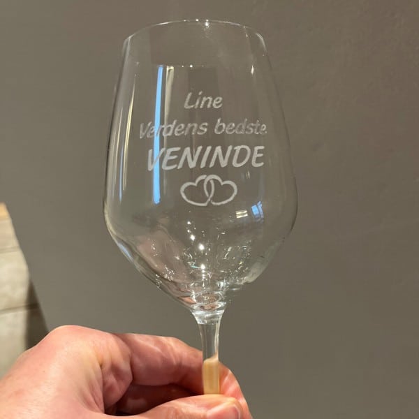 Glas med gravering | Champagne eller | I.E. Andersen